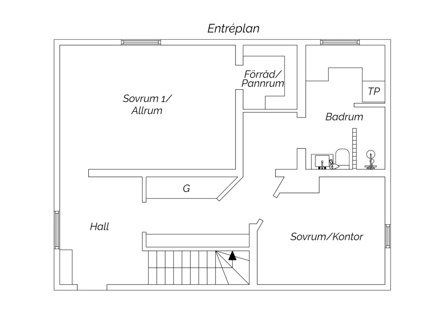 Planritning entréplan
