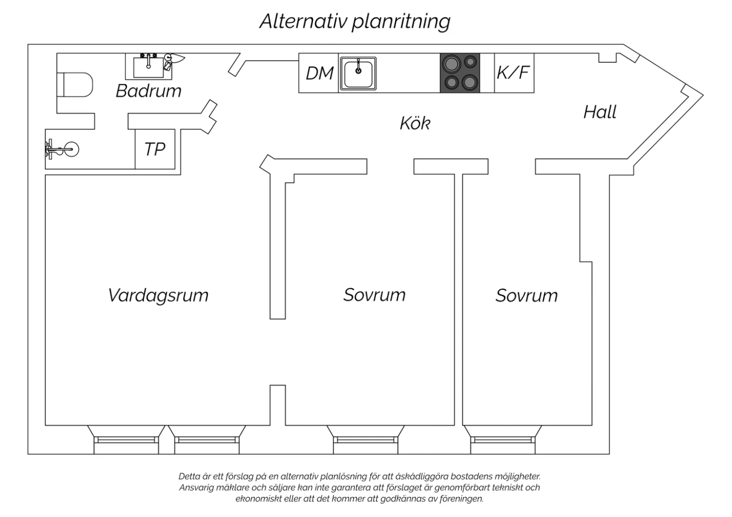 Alternativ planritning