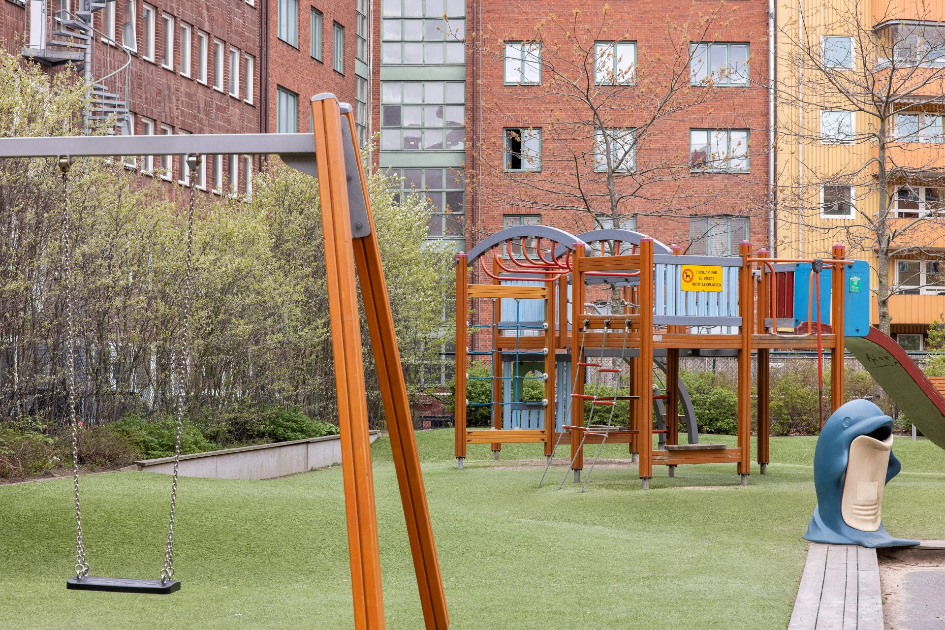Trivsam och välskött innergård