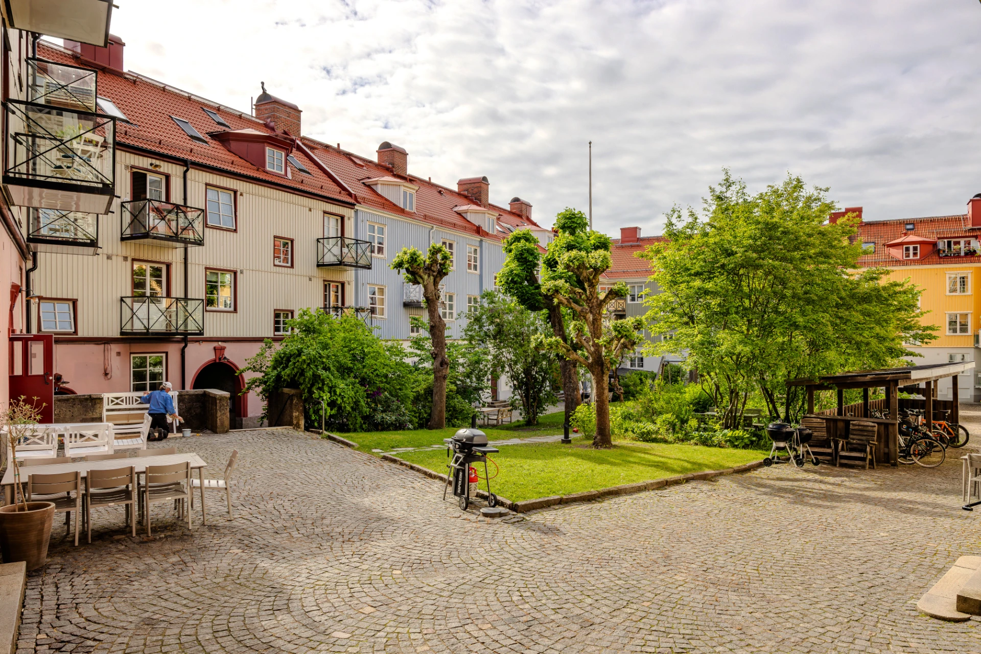 Föreningens mysiga innergård