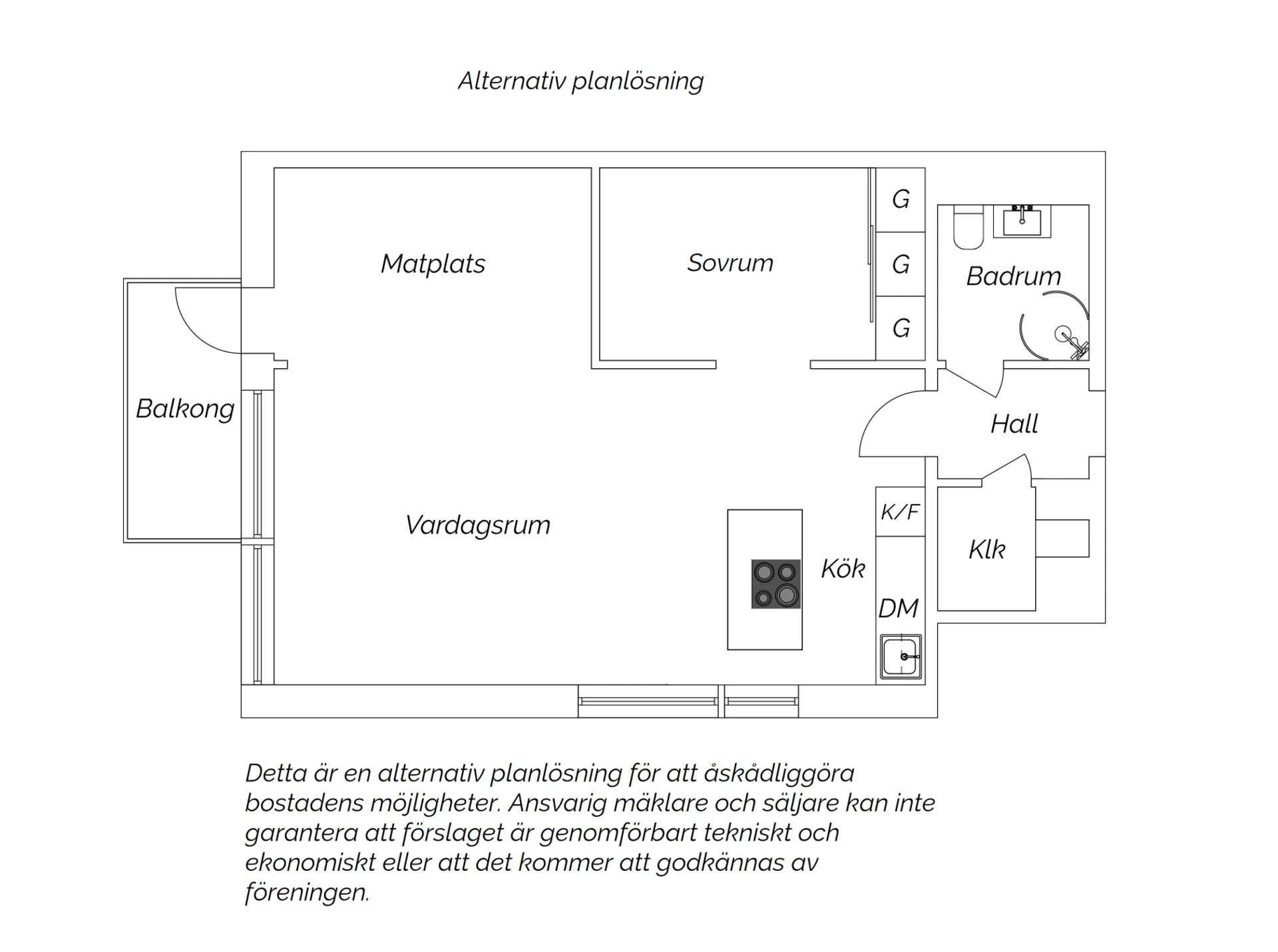 Alternativ planlösning