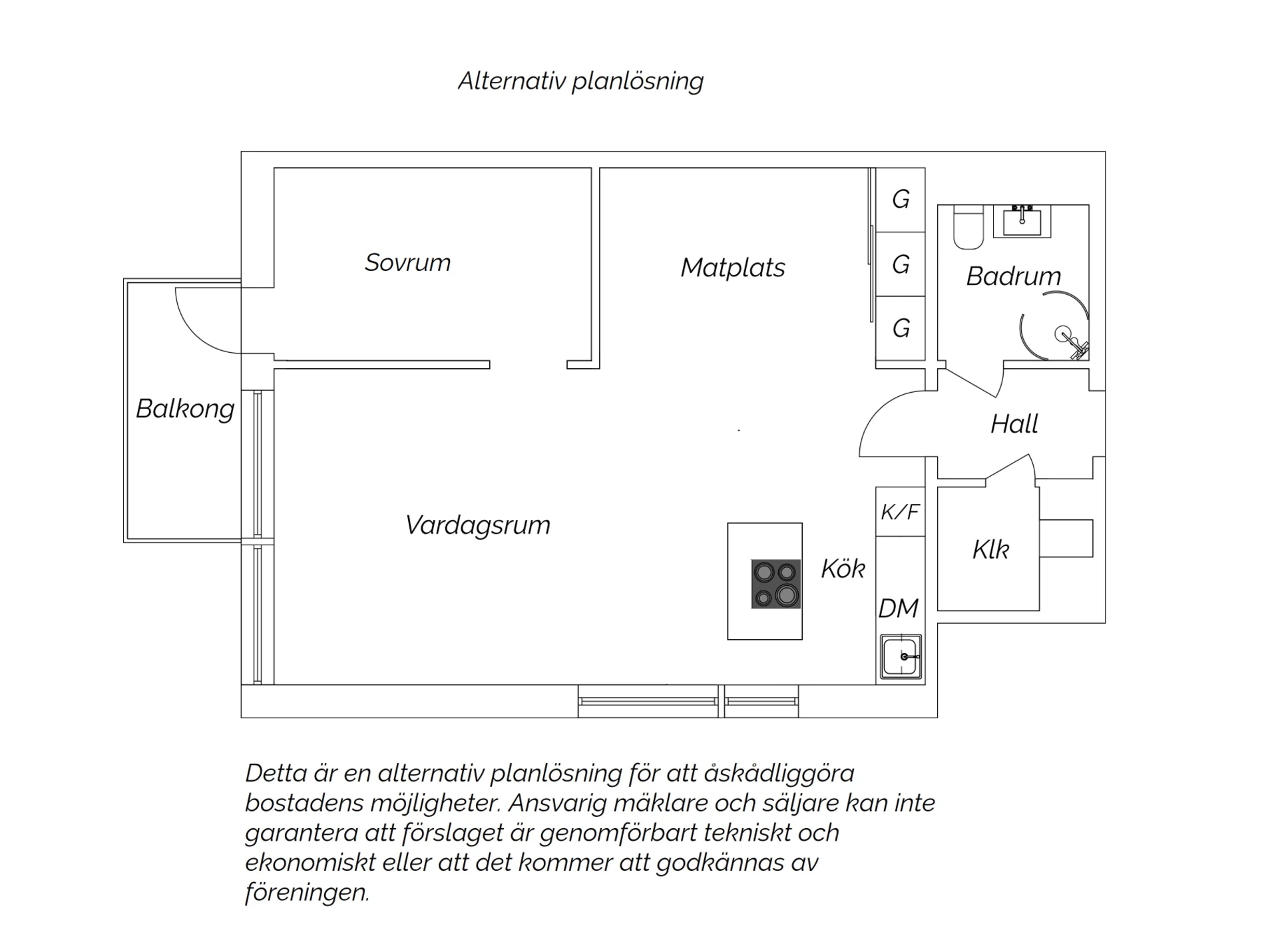 Alternativ planlösning