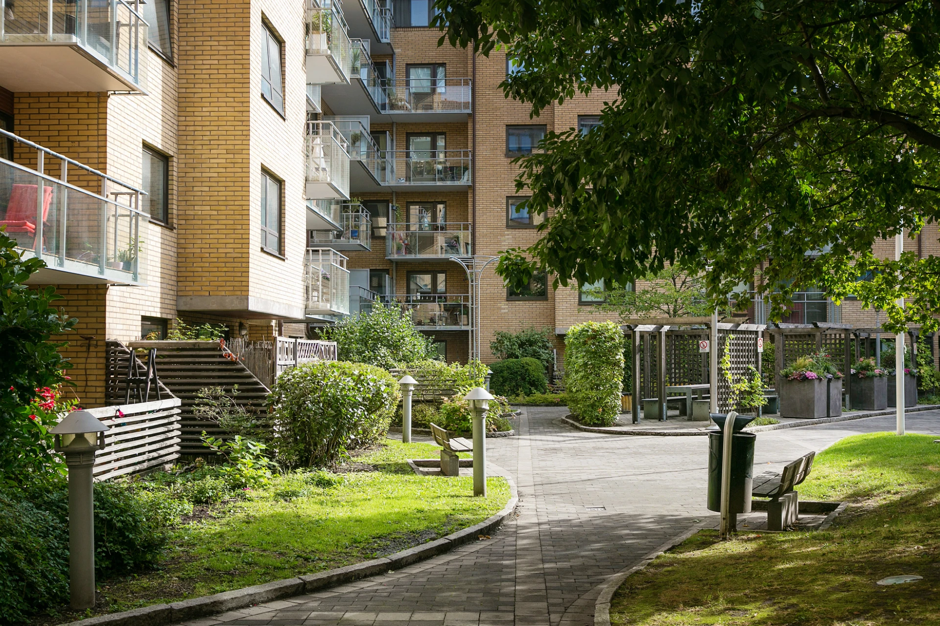 Föreningens mysiga innegård