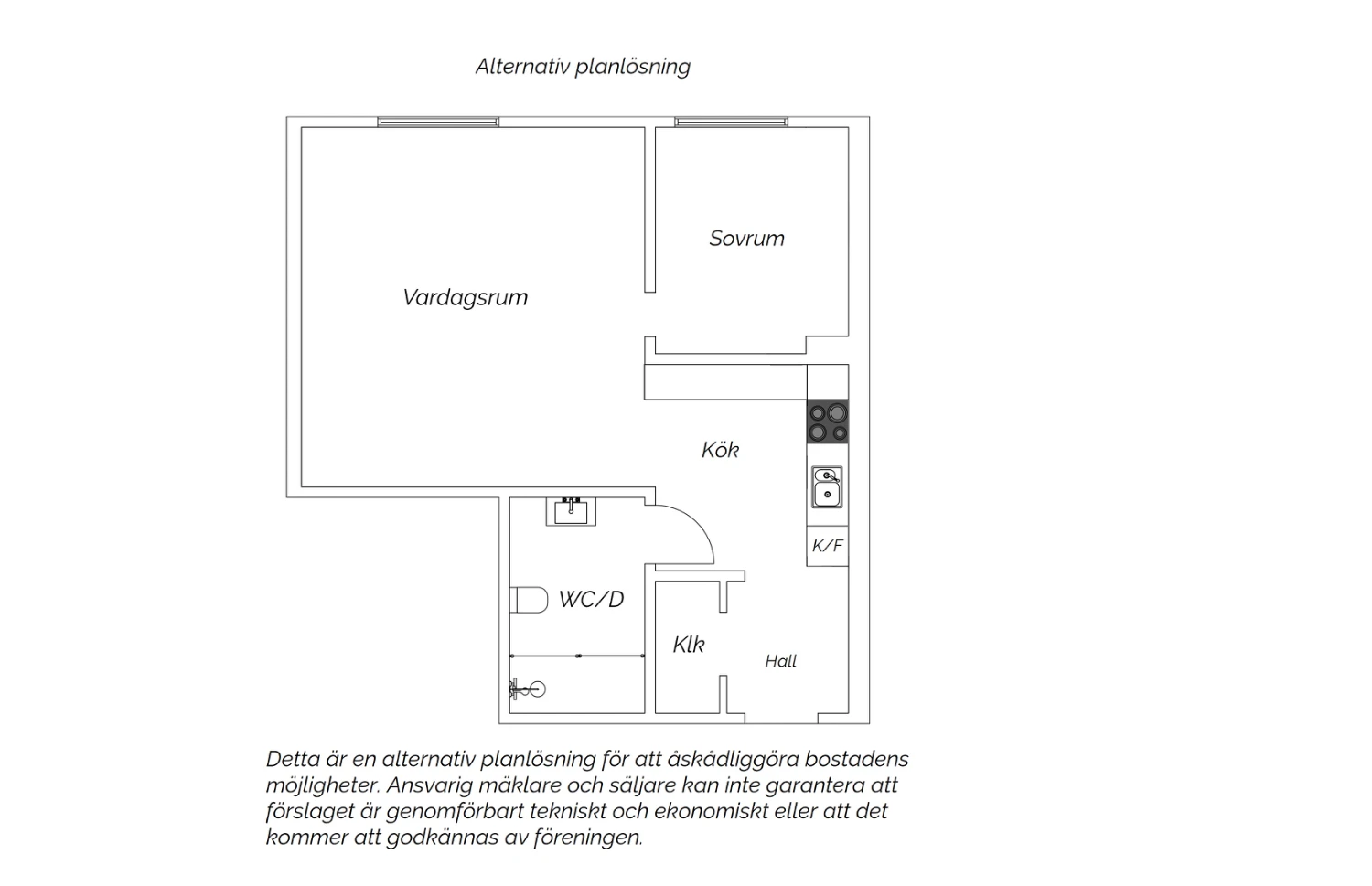 Alternativ planlösning