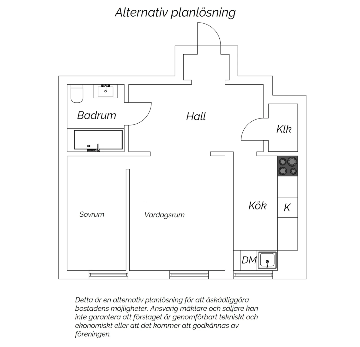 Alternativ planlösning