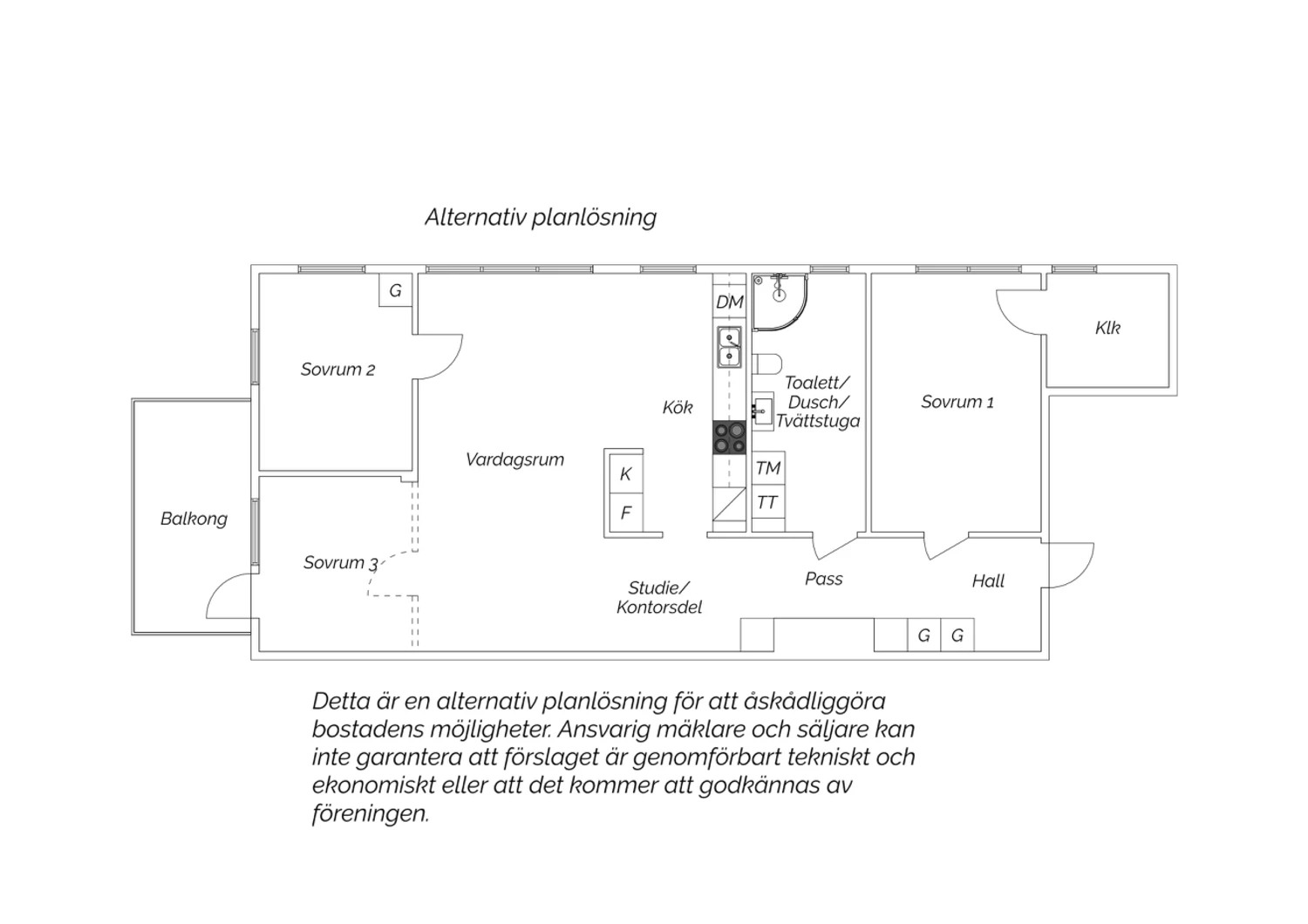 Alternativ planlösning