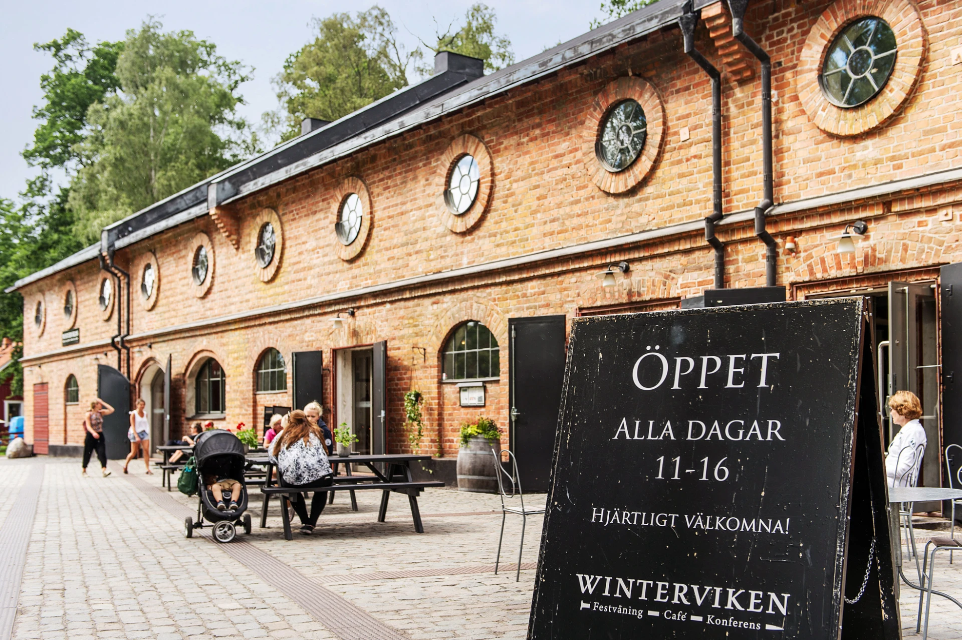 Alfred Nobels gamla dynamitfabrik anno 1891 är idag café och festvåningen Winterviken