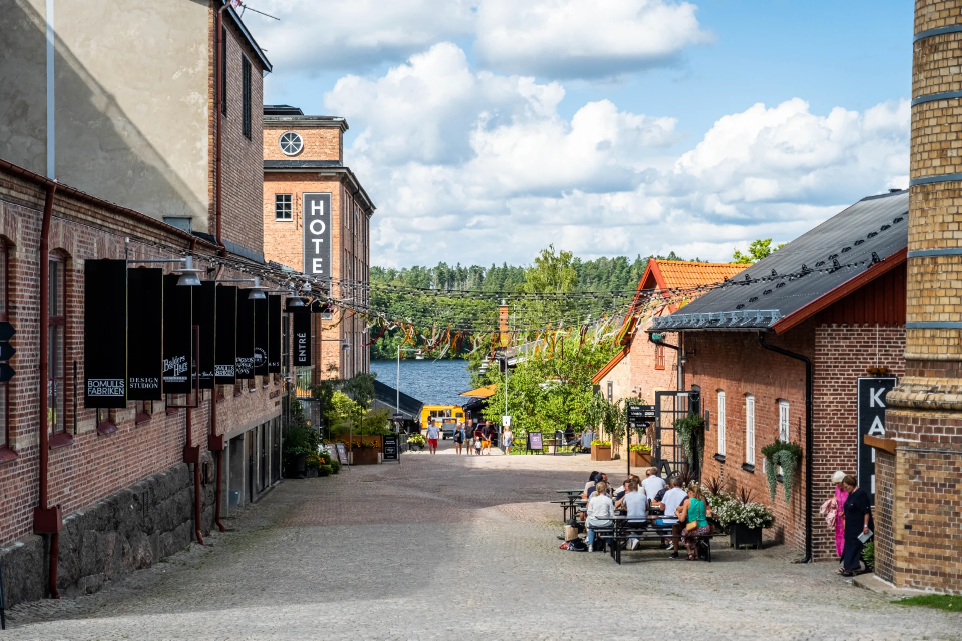 Omtyckta och vackra Nääs som erbjuder restauranger, butiker samt spa och hotell