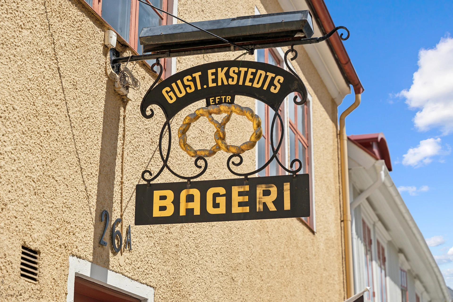 I  centrum finns flera caféer och bagerier.