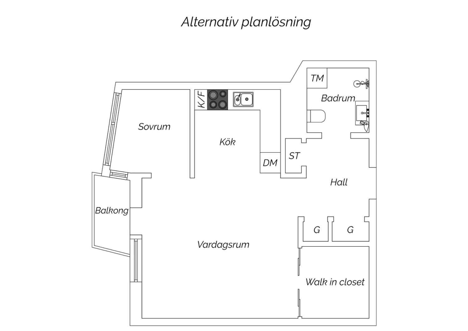 Alternativ planritning