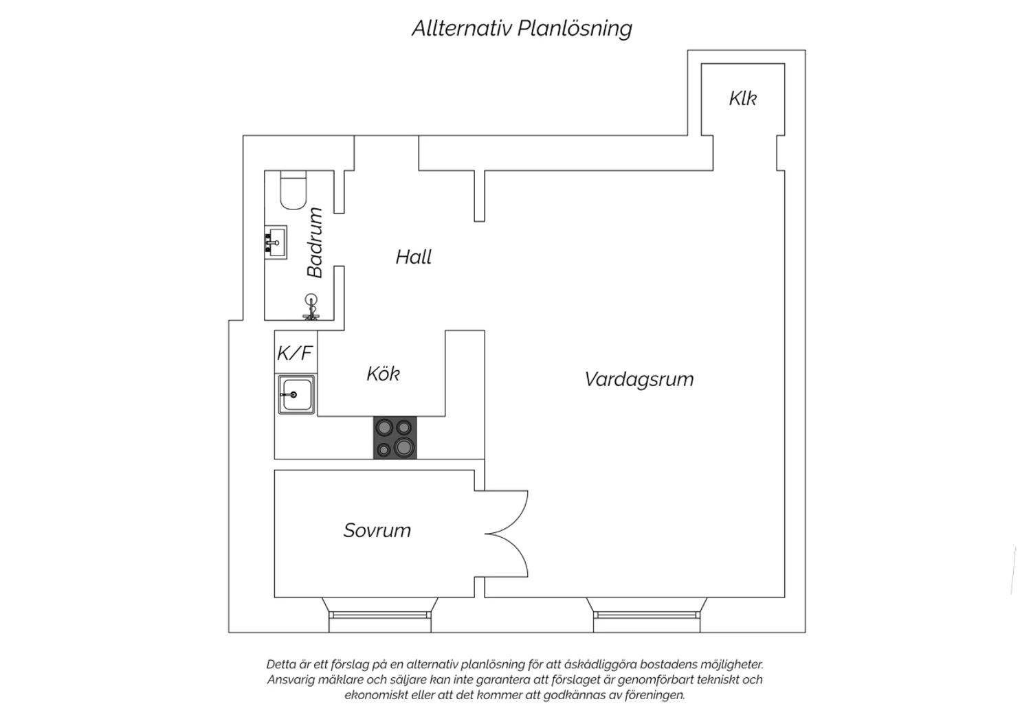 Alternativ planritning