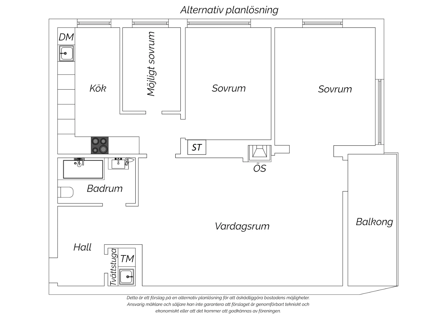 Alternativ planritning