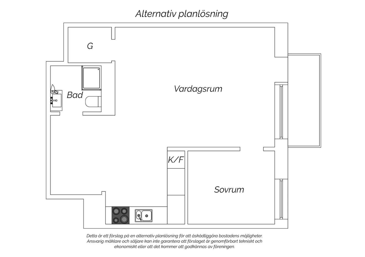 Alternativ planritning