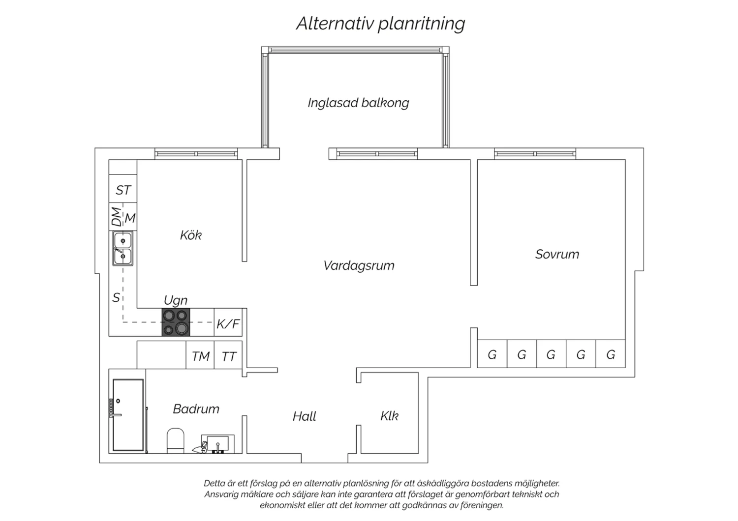 Alternativ planlösning