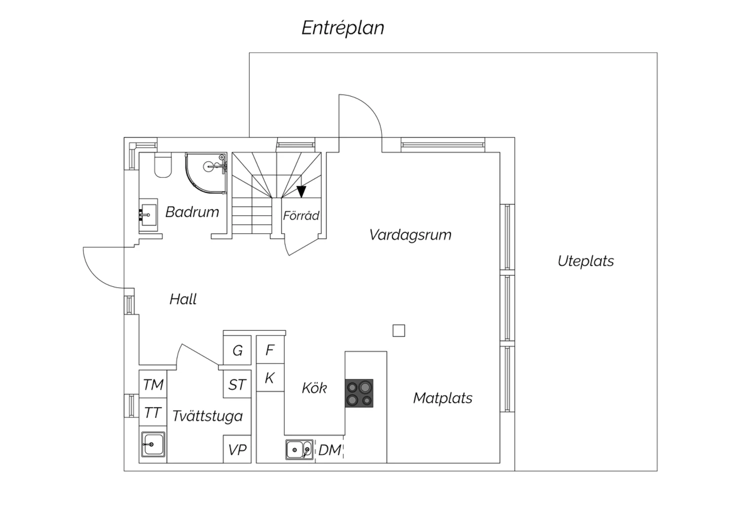 Planritning entréplan