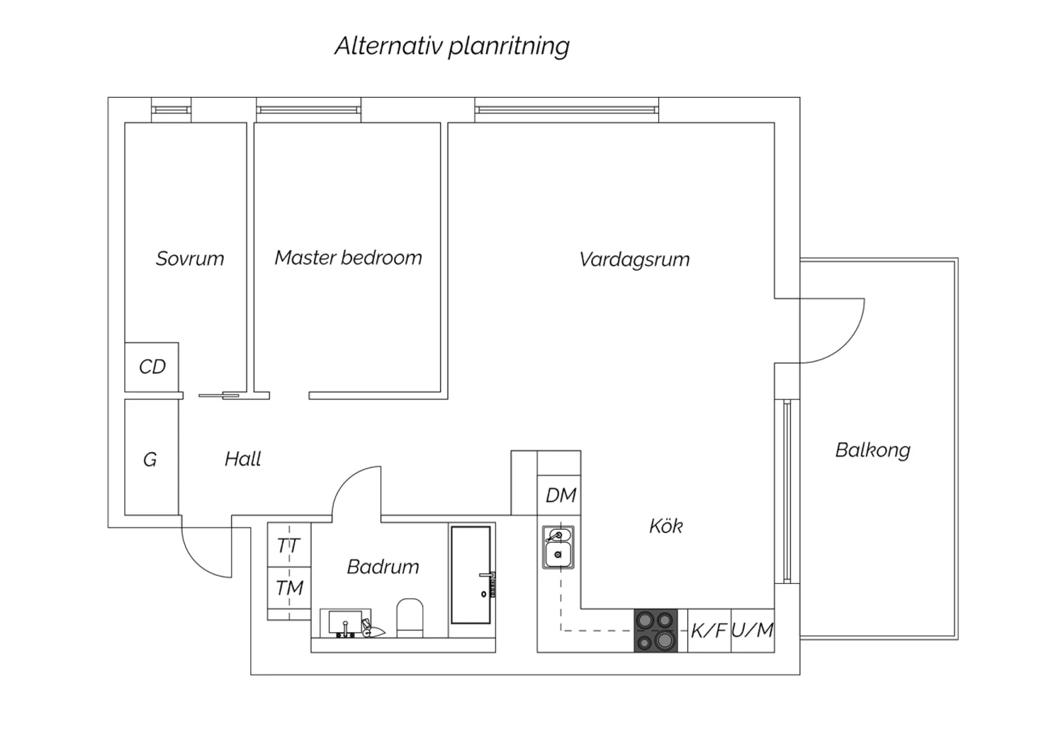 Alternativ planritning