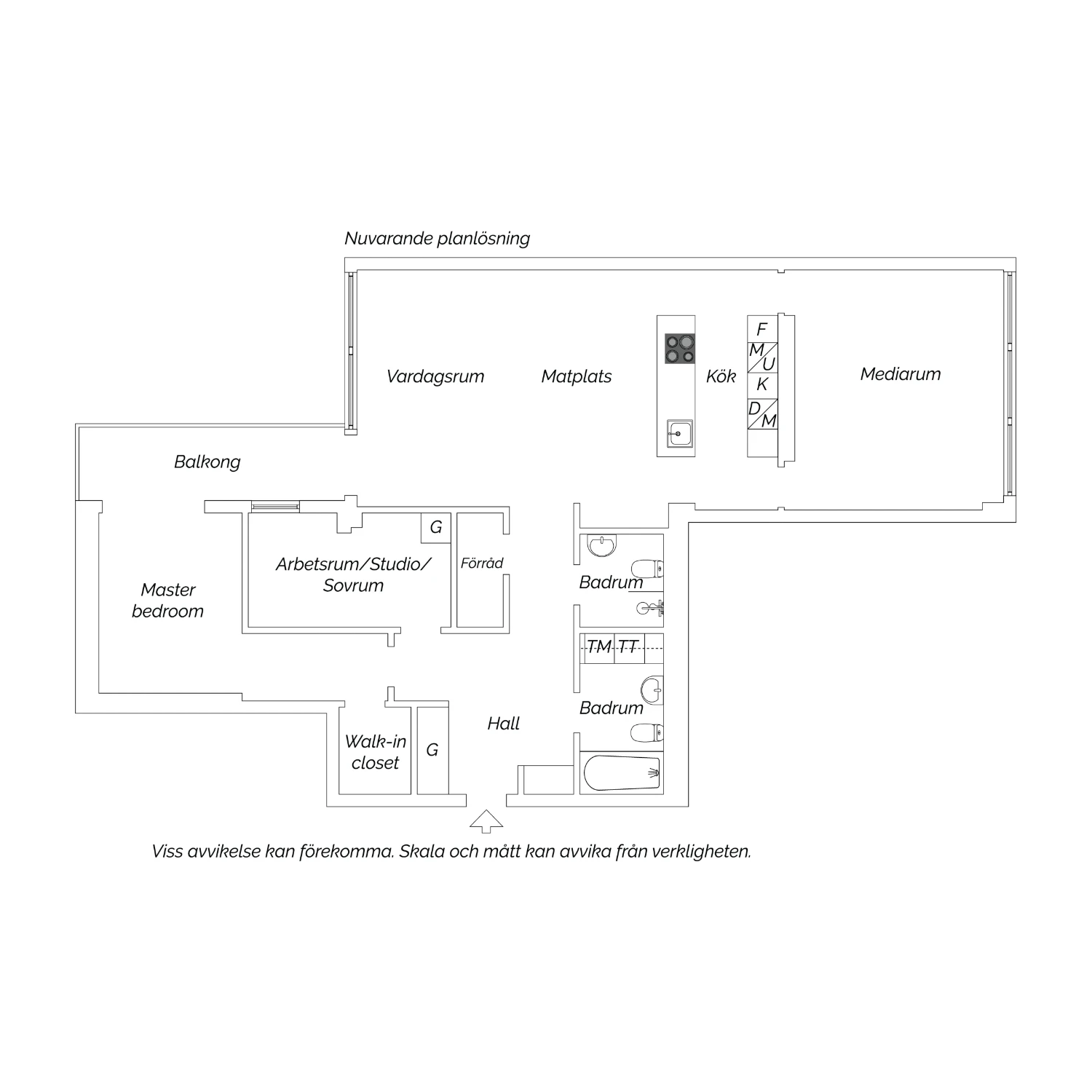 Nuvarande planlösning