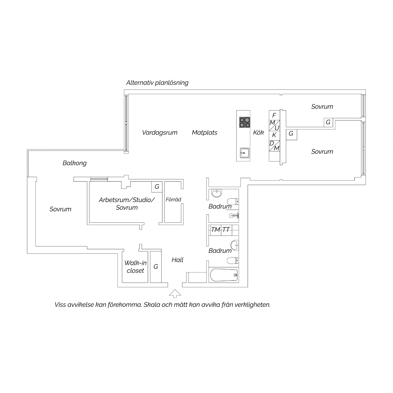 Alternativ planlösning