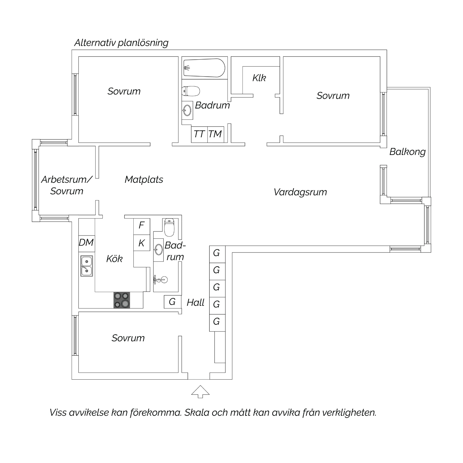 Alternativ planlösning