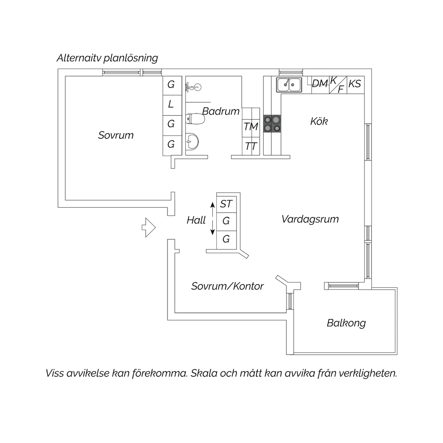 Alternativ planlösning