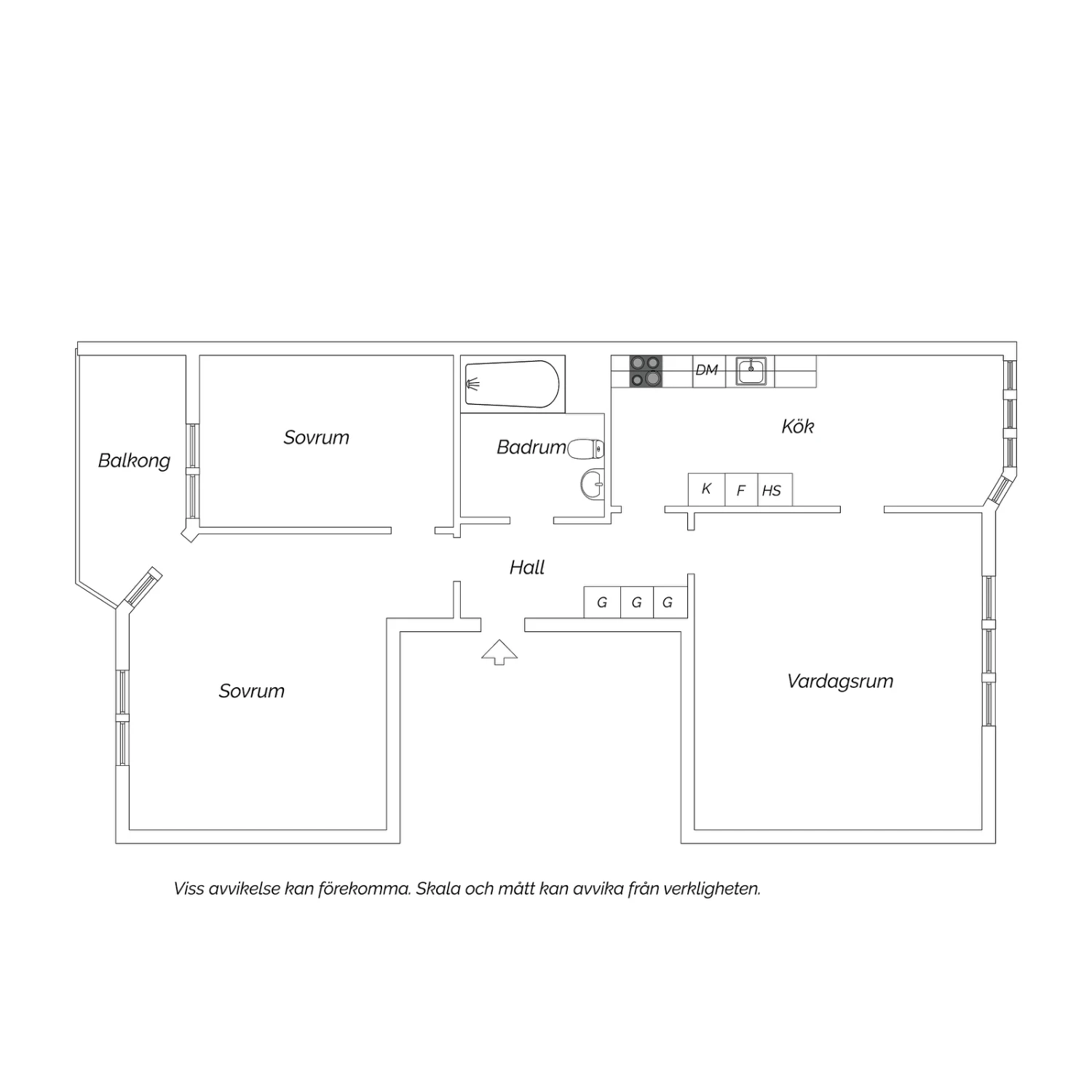 Nuvarande planlösning