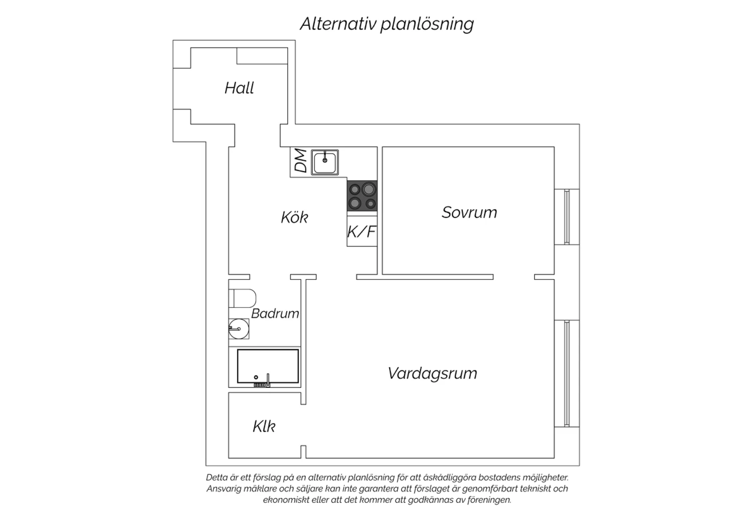 Alternativ planlösning