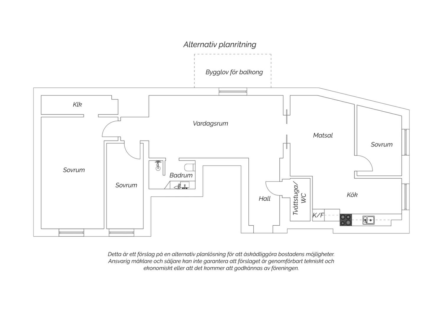 Alternativ planritning