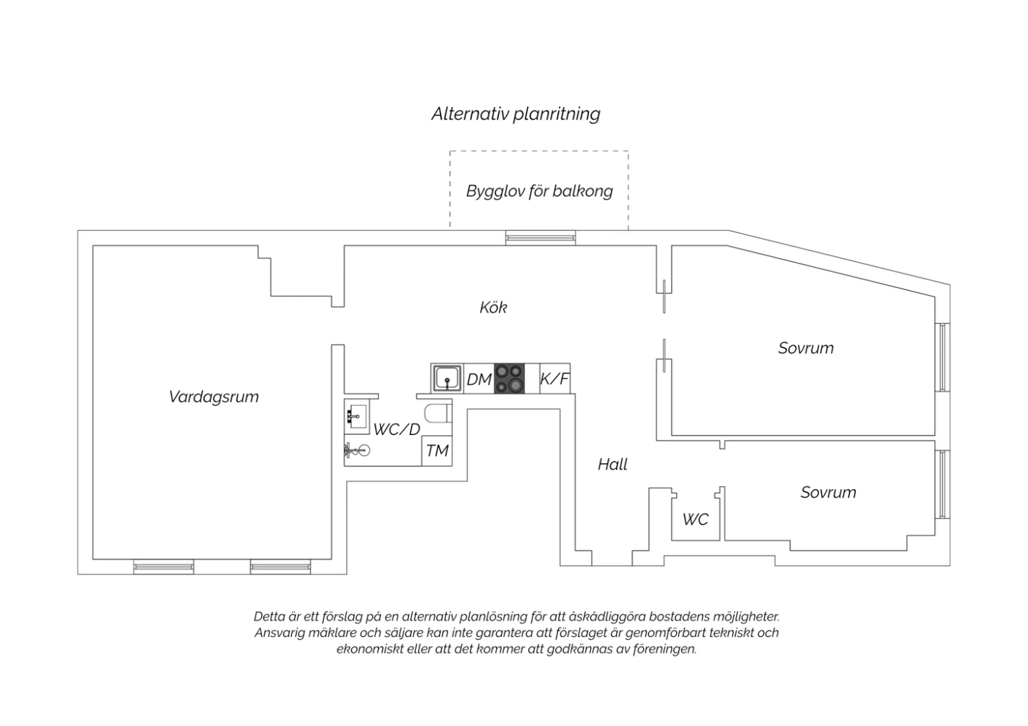 Alternativ planritning
