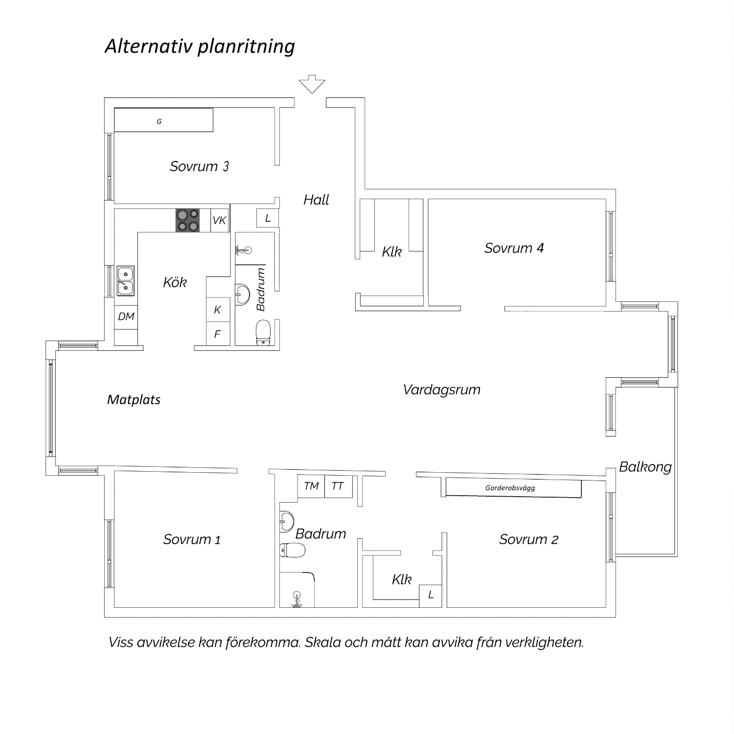 Planritning - alternativ - 2