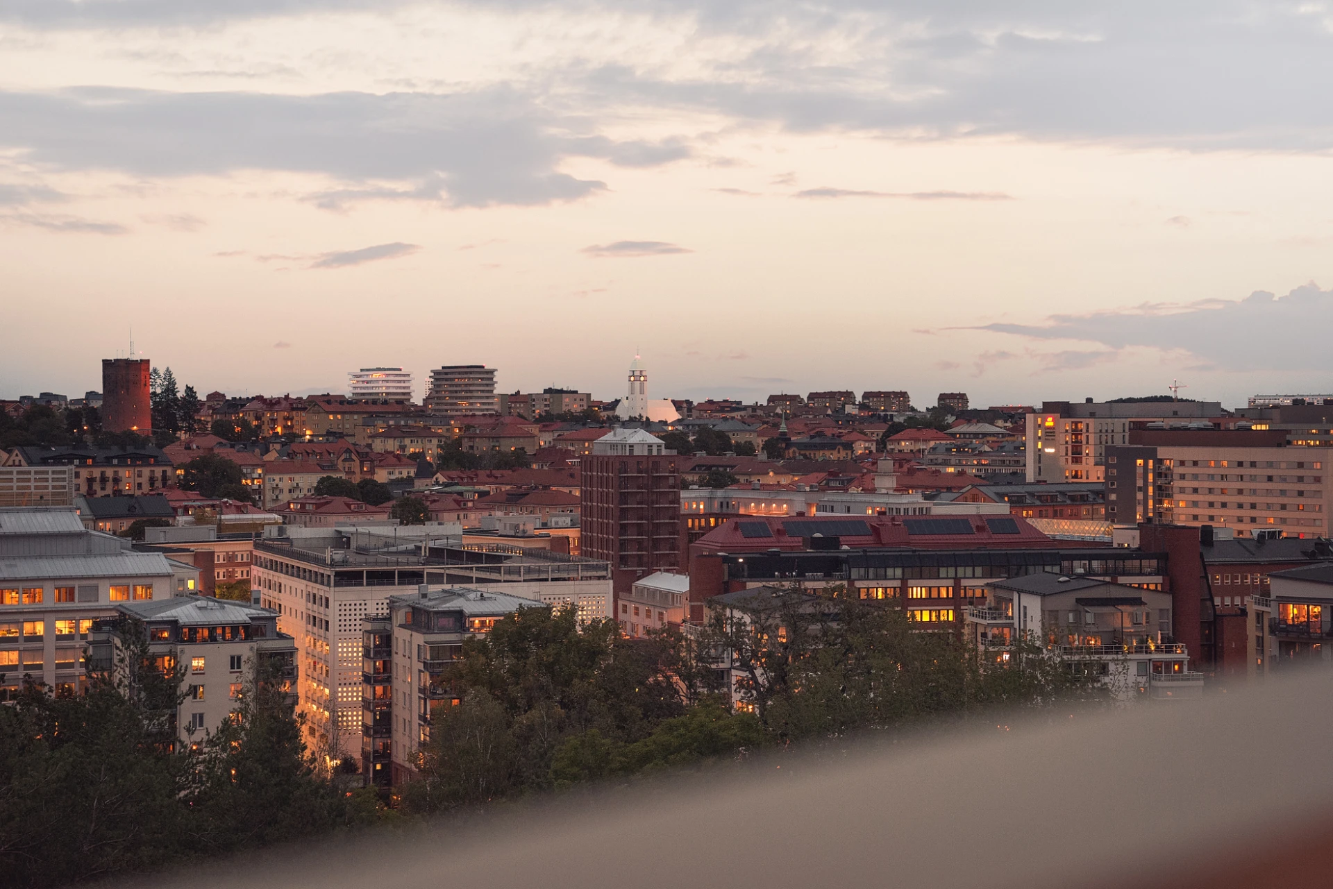 UTSIKT FRÅN GEMENSASM TAKTERRASS