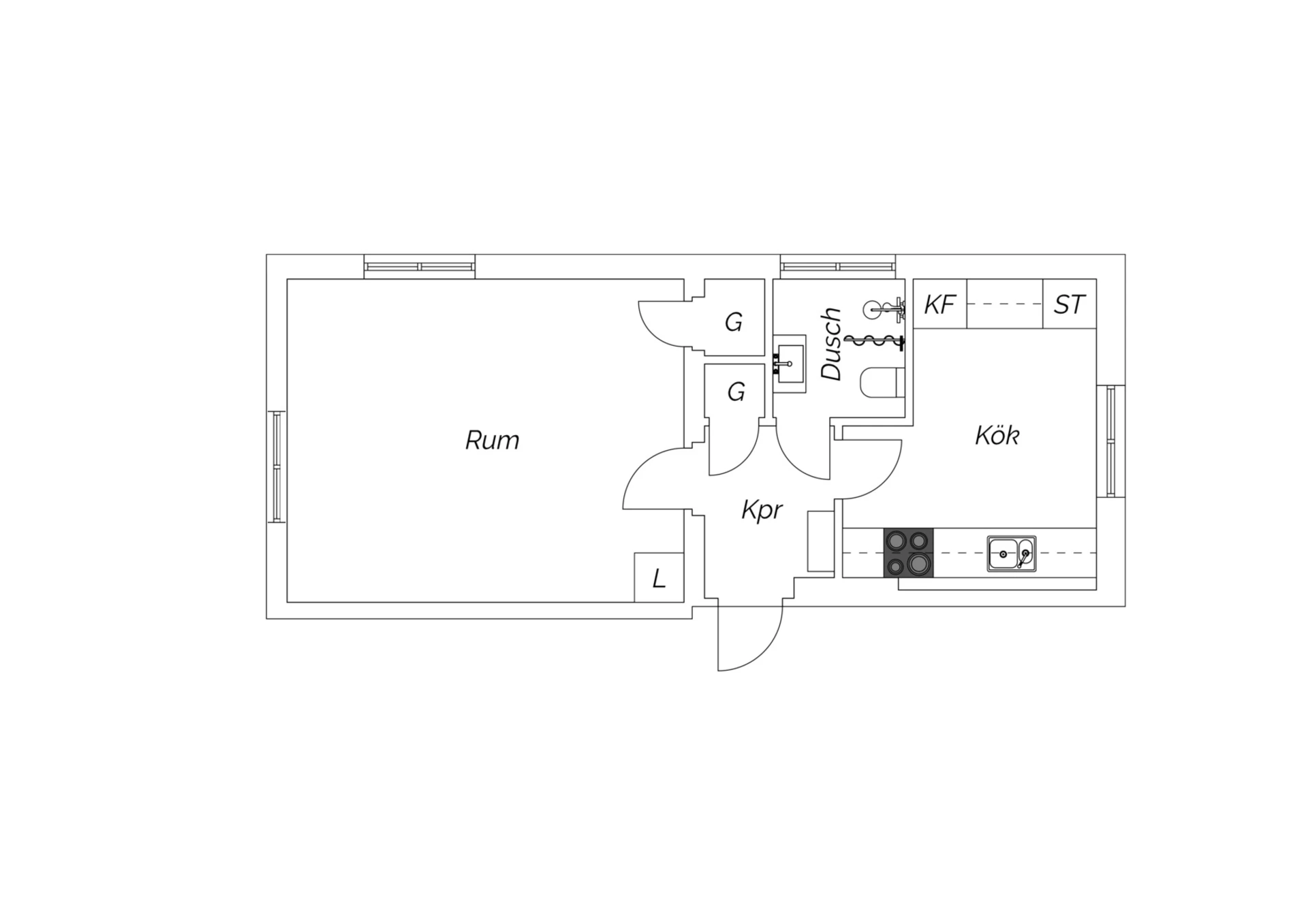 1 rok 38 kvm - Plan 1