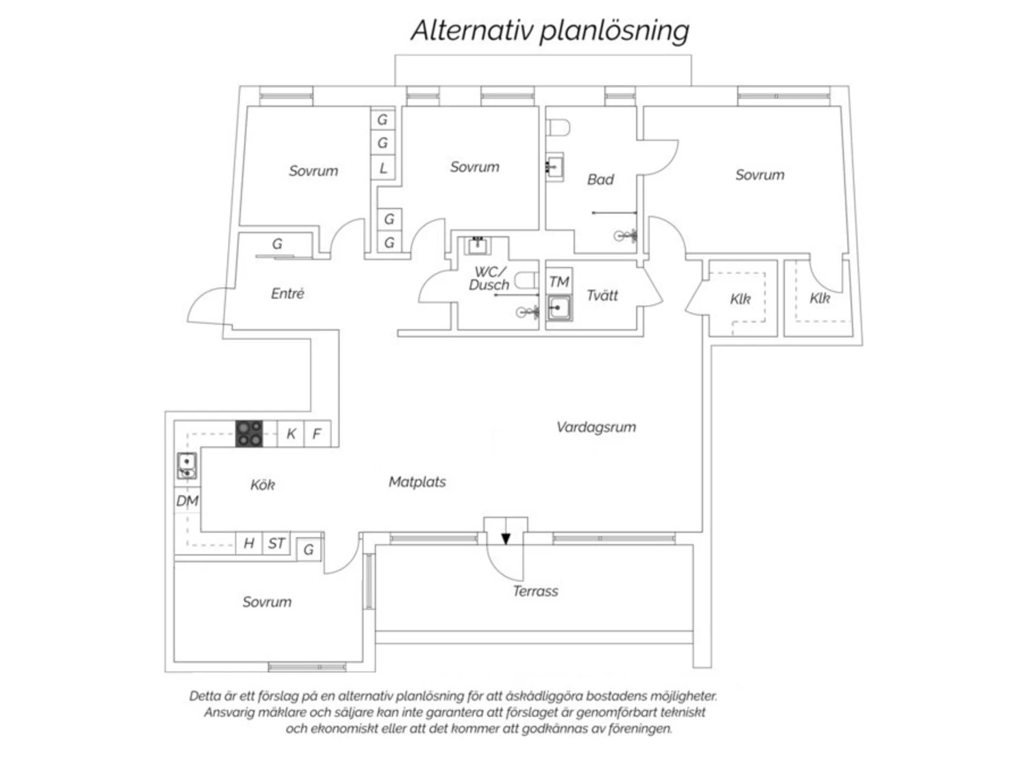 Alternativ planlösning 5 rok