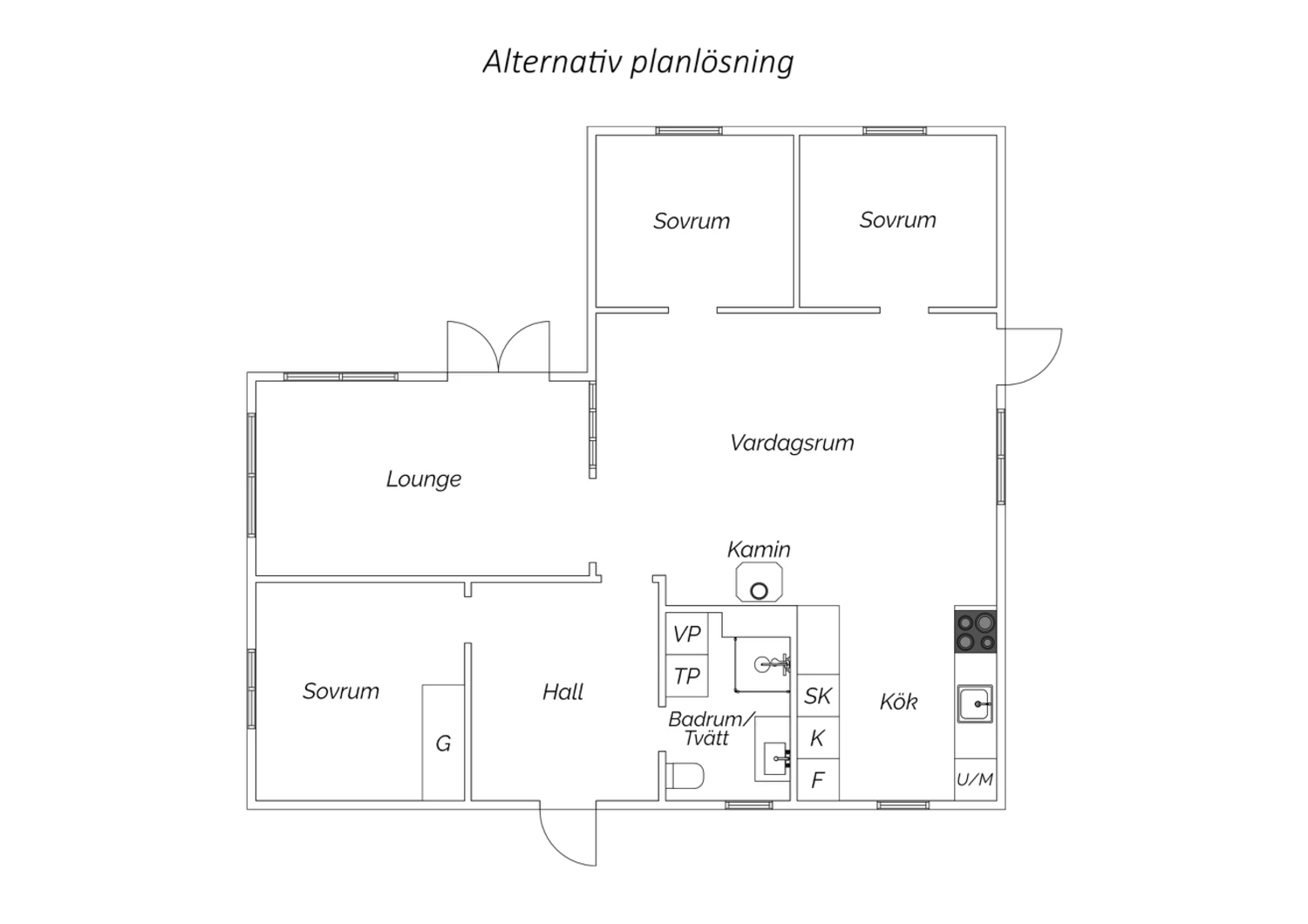 Alternativ planlösning