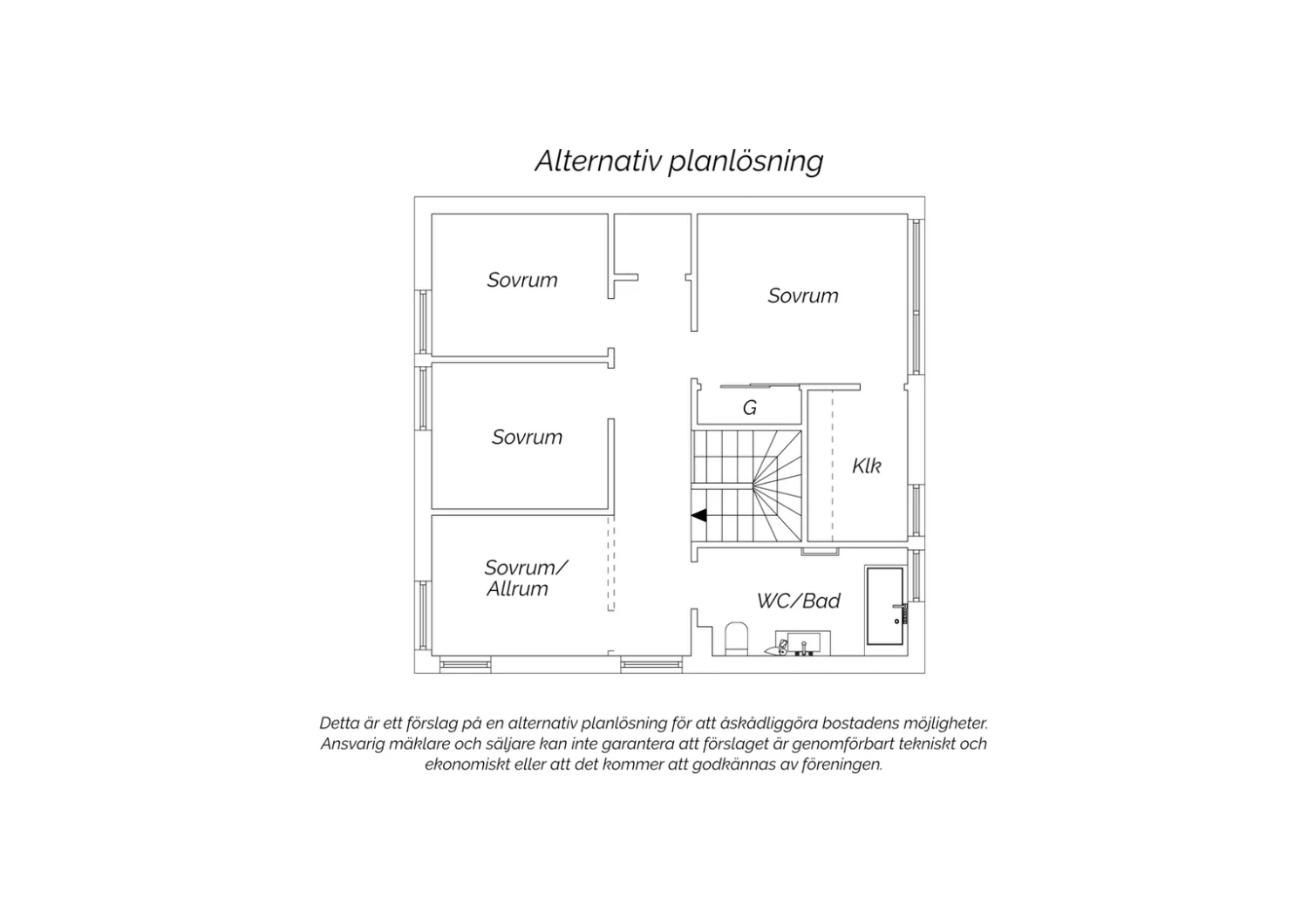 Alternativ lösning, plan 2