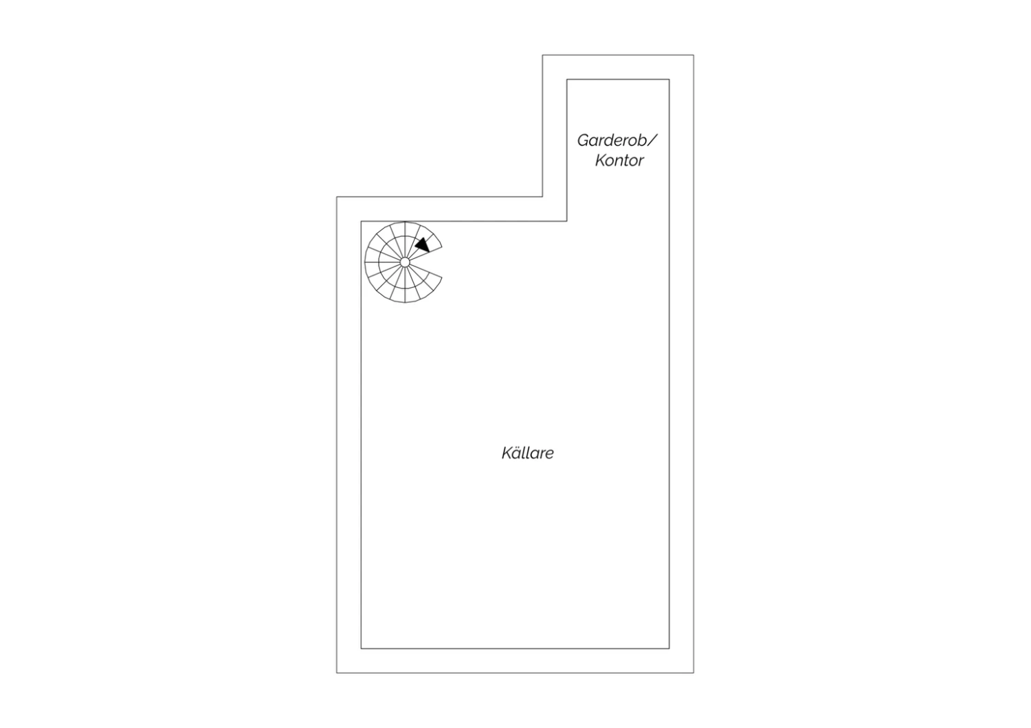 Planritning källare