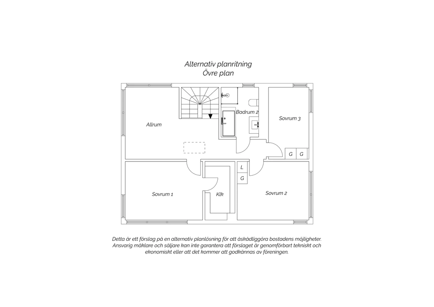 Alternativ planritning