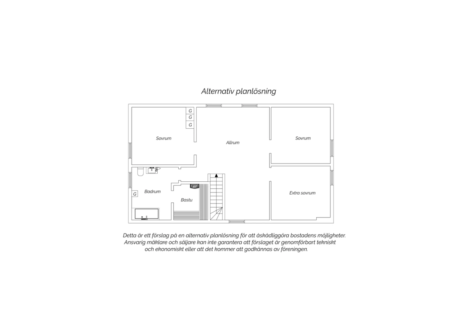 Alternativ planritning