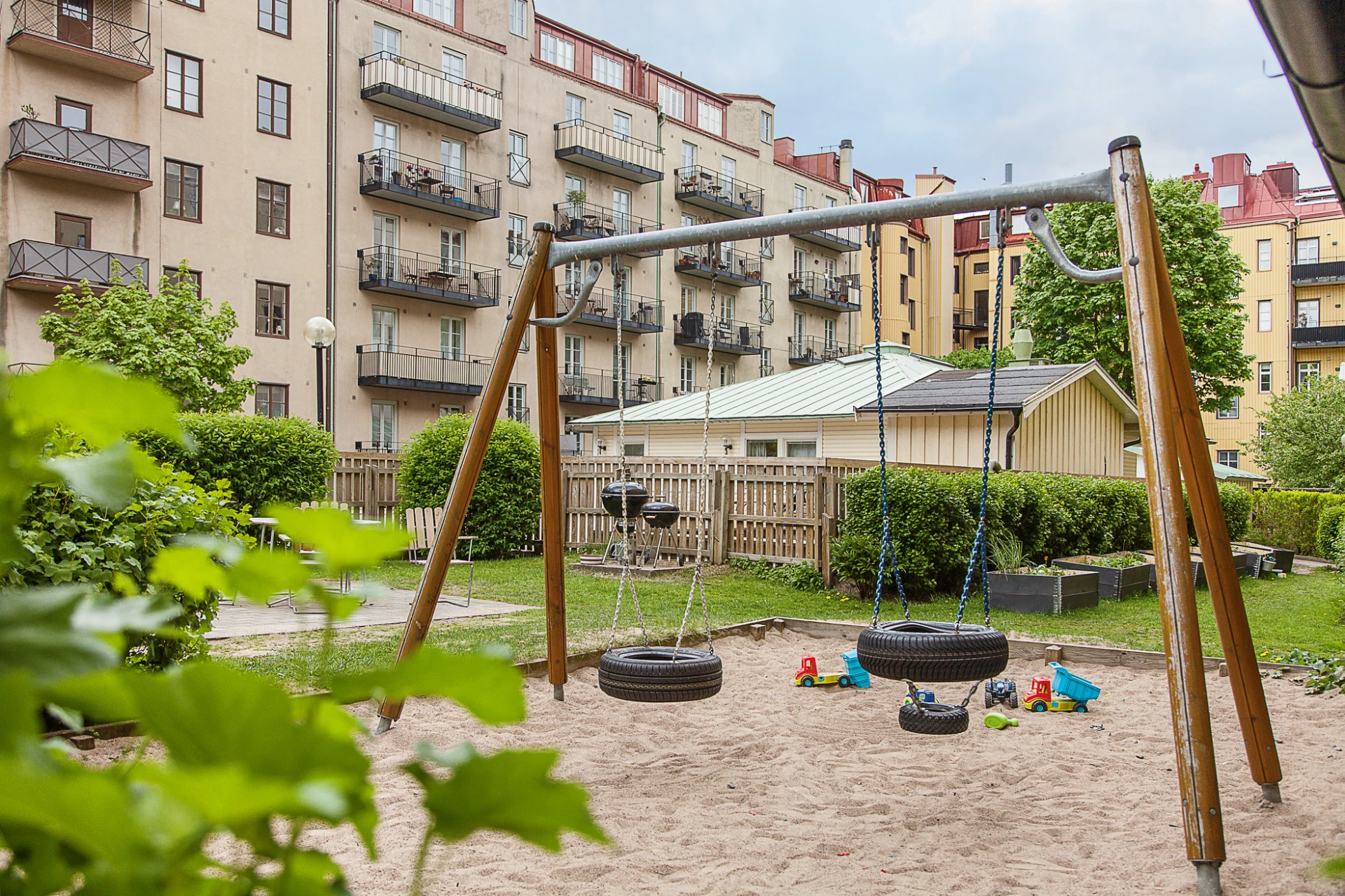 Föreningens mysiga innergård