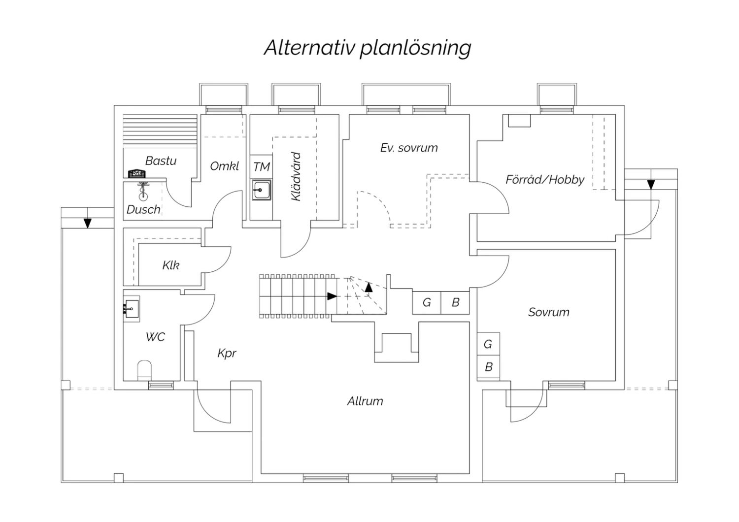 Alternativ planlösning