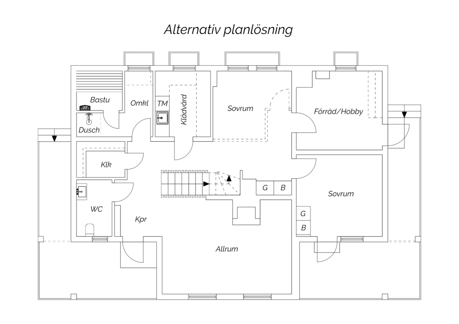 Alternativ planlösning