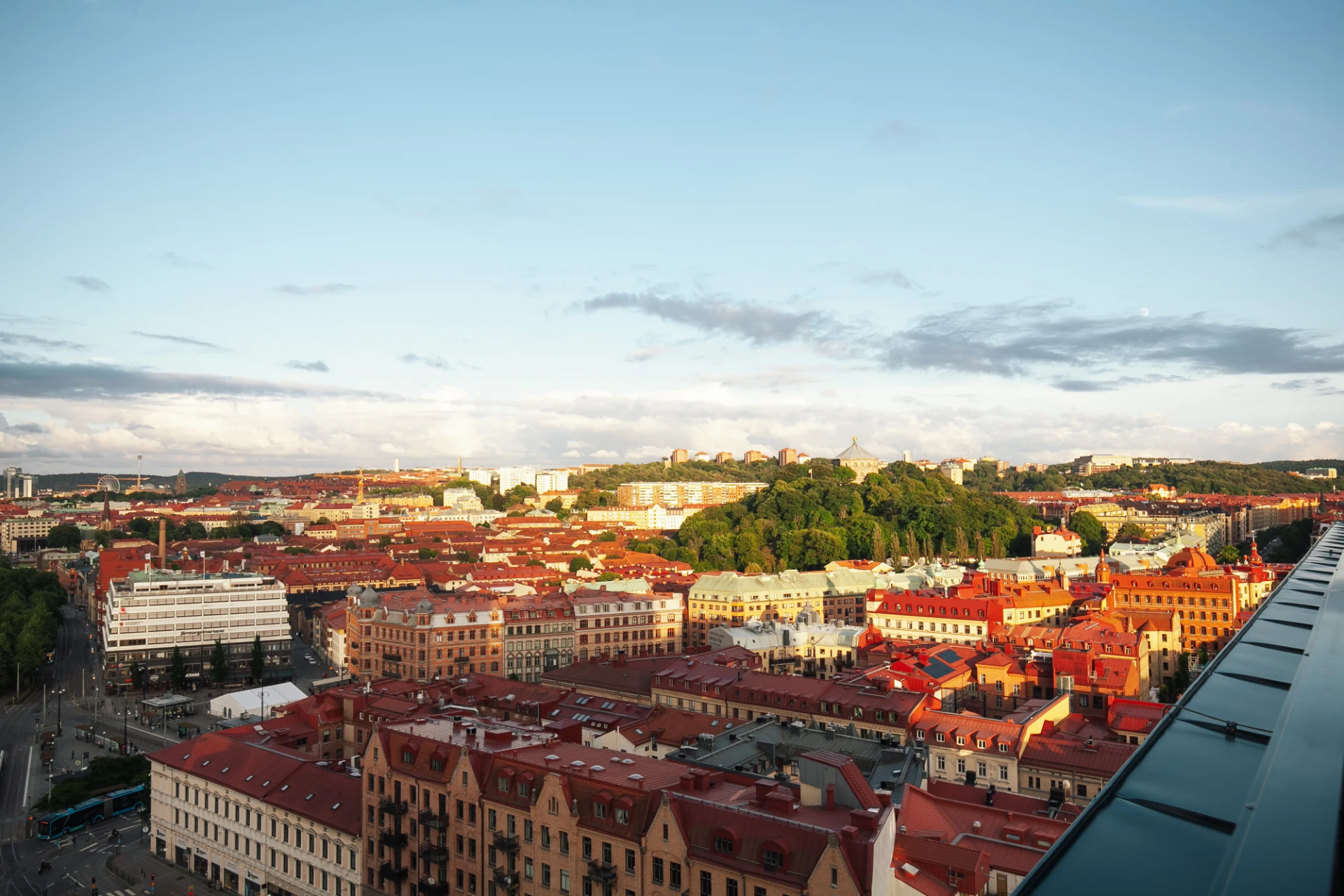 Utsikt från föreningens takterass