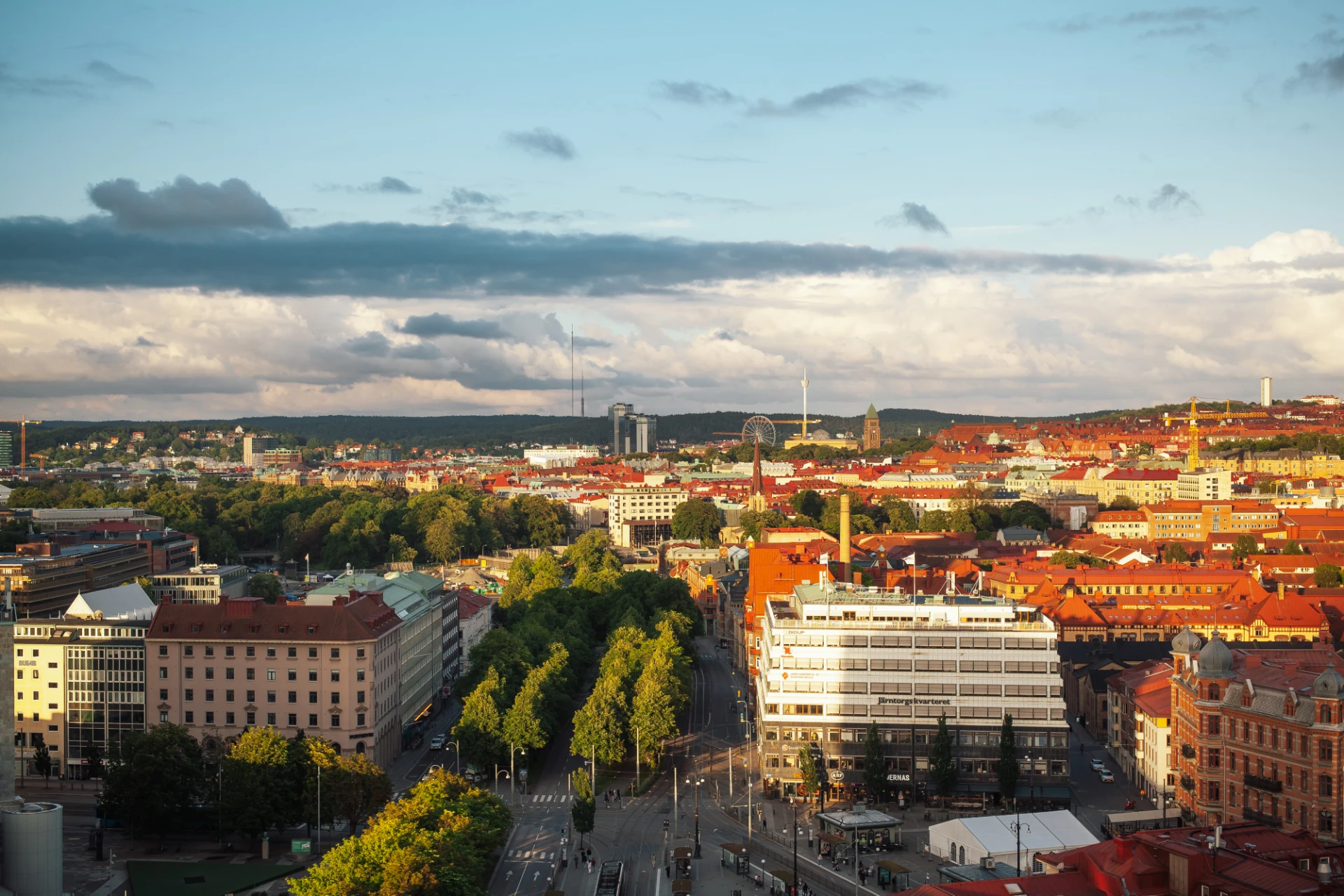 Utsikt från föreningens takterass