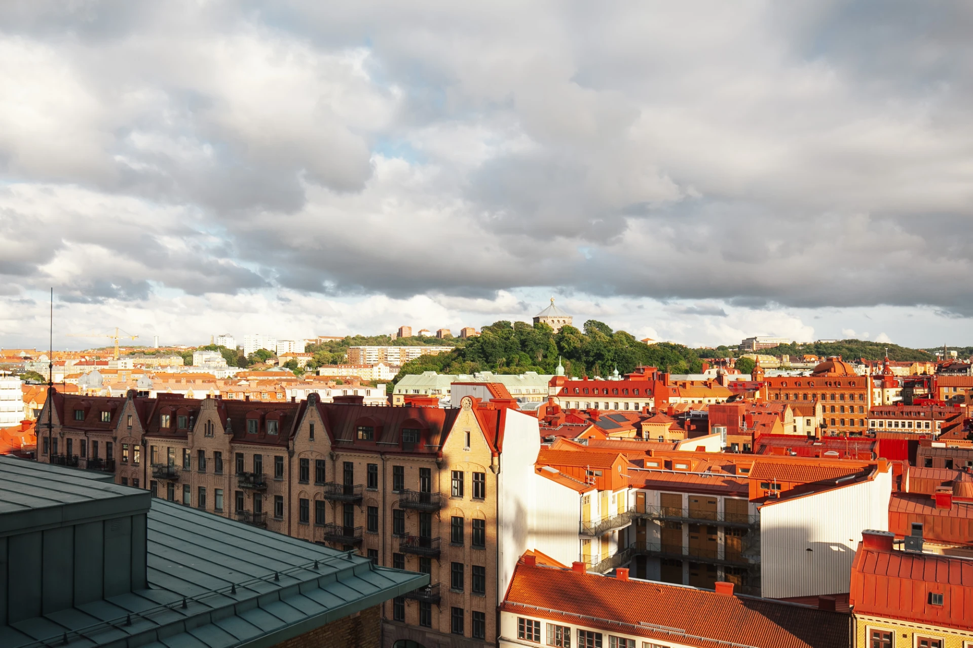 Utsikt från föreningens takterass