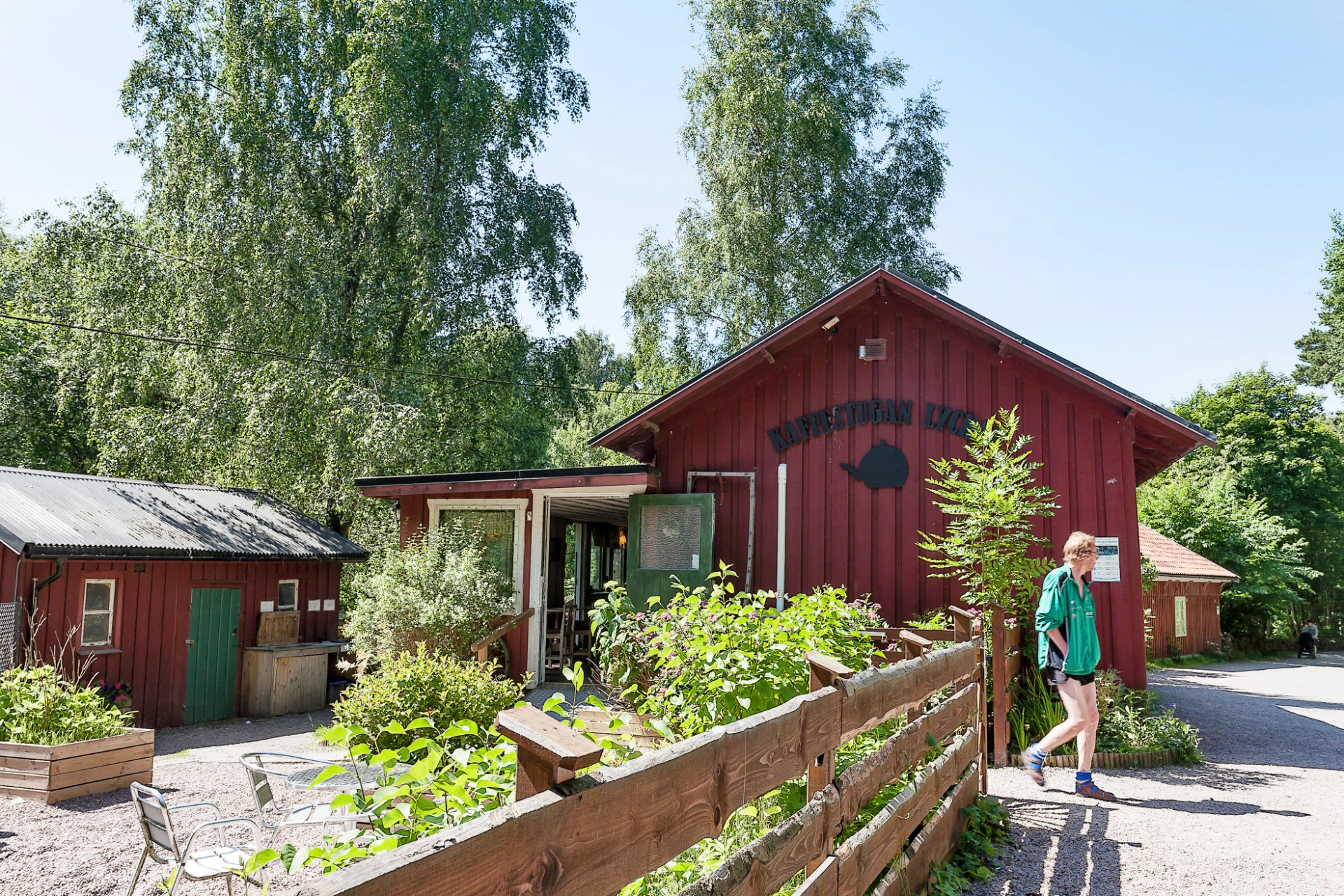 Nygräddade våfflor på Lyckans Café