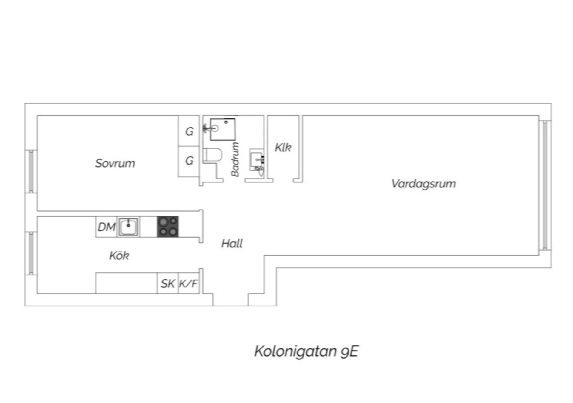 kolonigatan 9e planritning