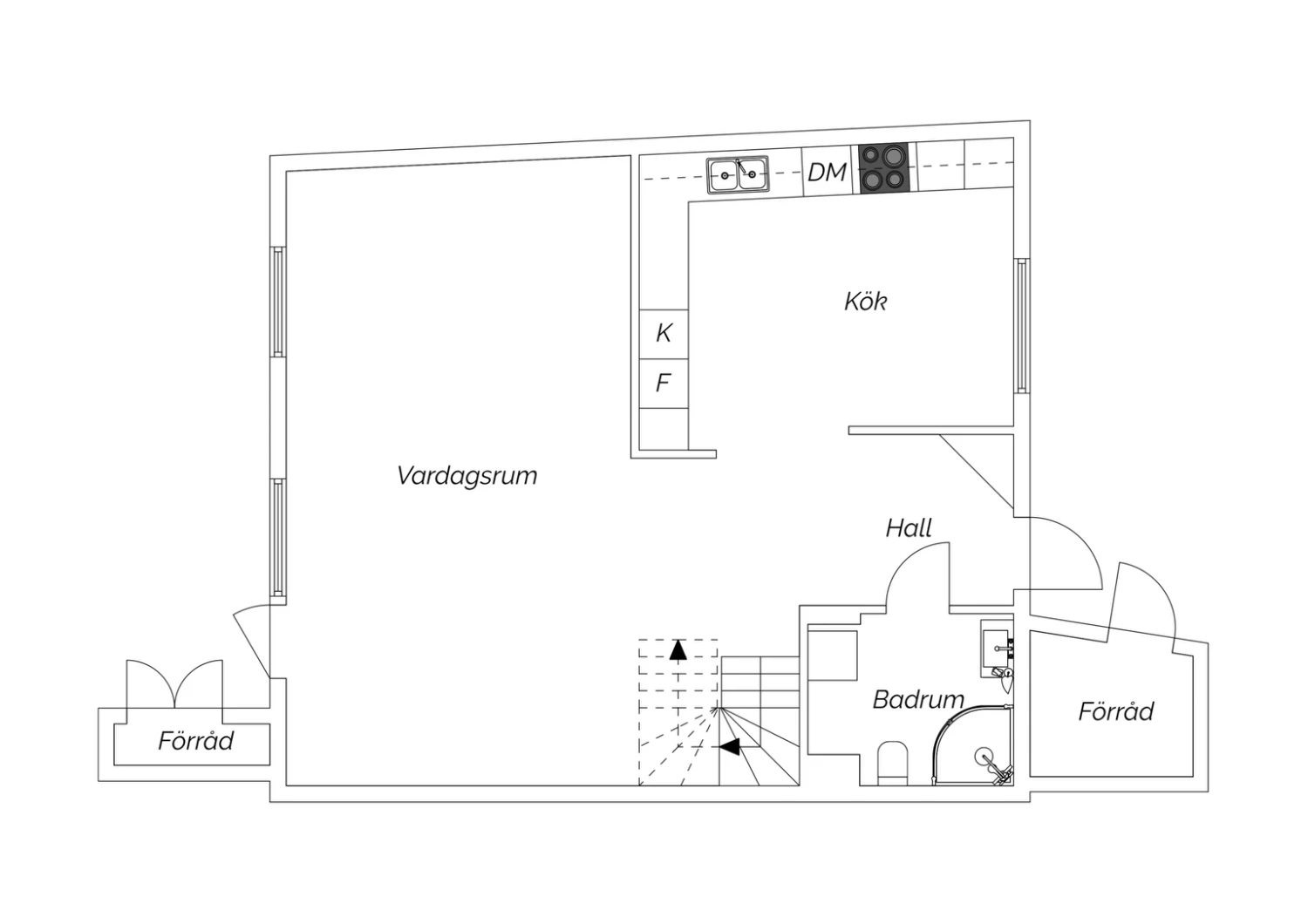 Planritning entréplan