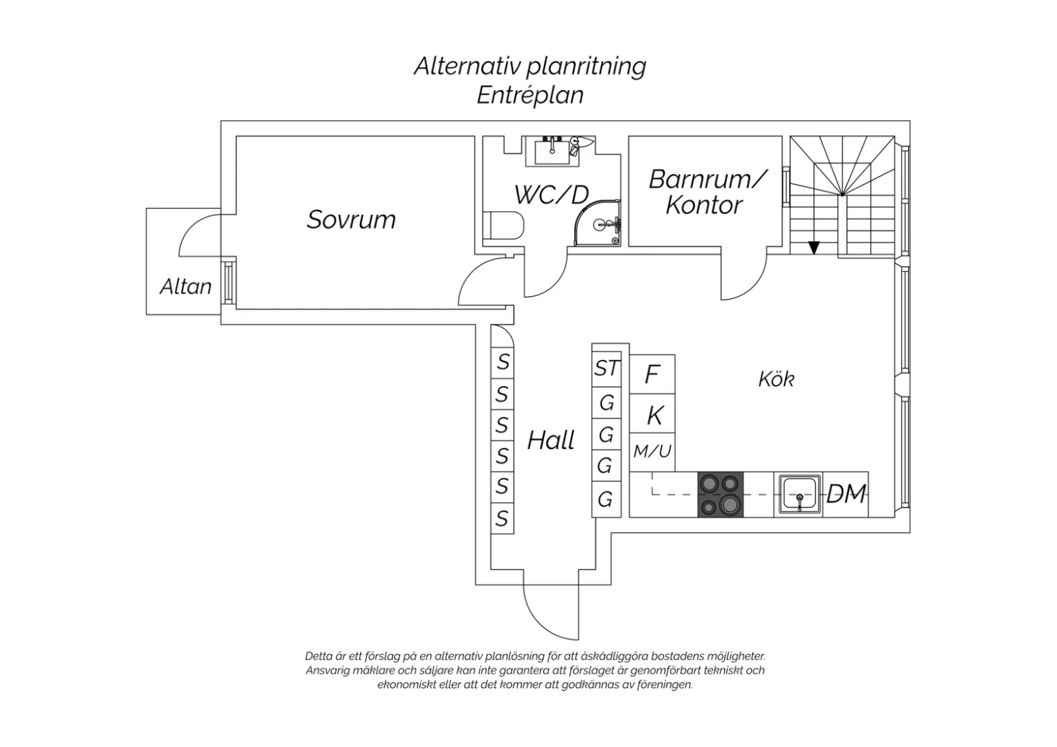 Alternativ planlösning