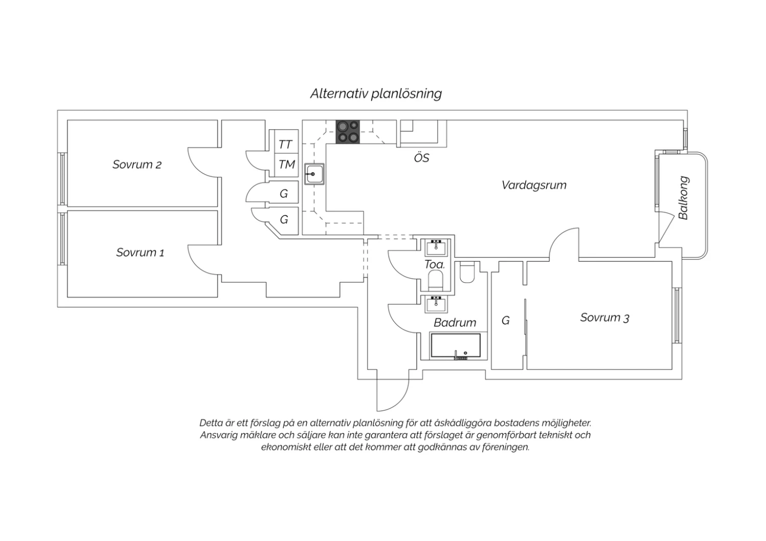 Alternativ planritning