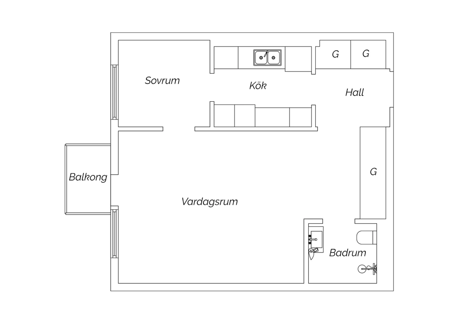 Nuvarande planlösning