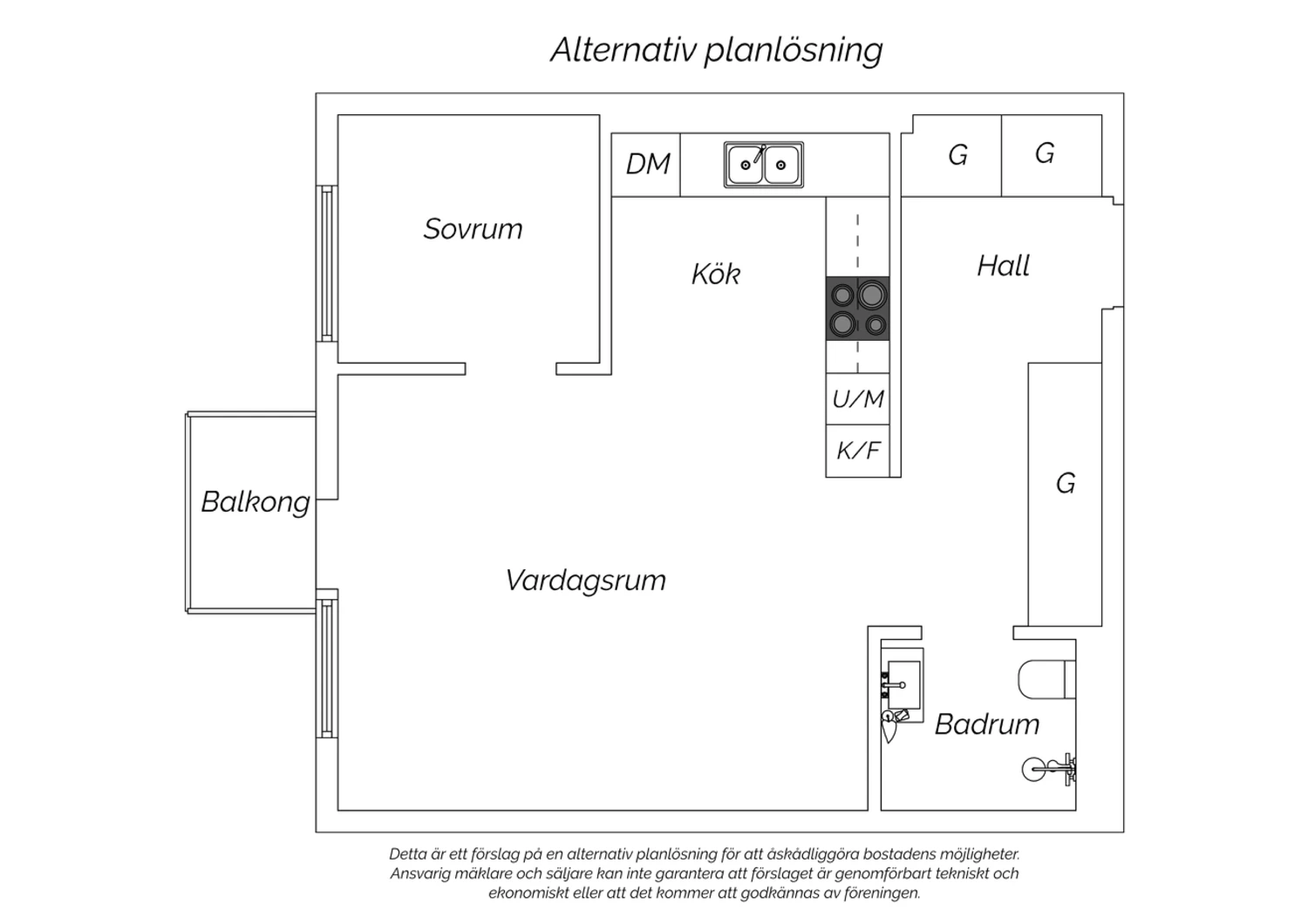 Alternativ planlösning